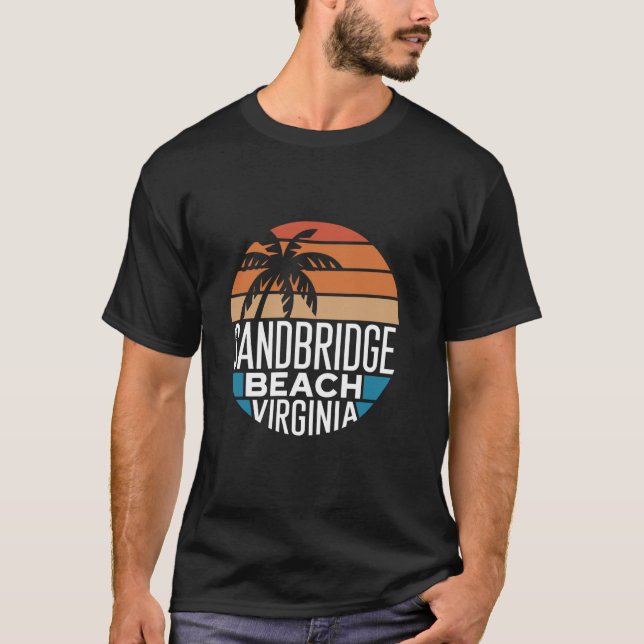 Sandbridge Beach USA Virginia T Shirt (Framsida)