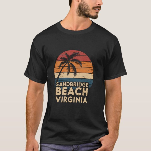 Sandbridge Beach USA Virginia T Shirt (Framsida)