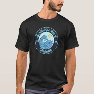 Sandbridge Beach Va Virginia Souvenir Nautical Sur T Shirt