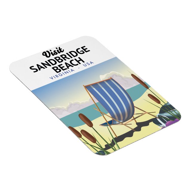 Sandbridge Beach Virginia USA Magnet (Högersidan)