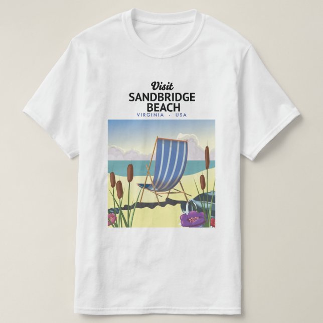 Sandbridge Beach Virginia USA T Shirt (Design framsida)