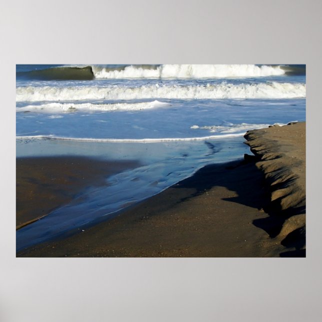 Sandbridge Beach Wave Poster (Framsidan)