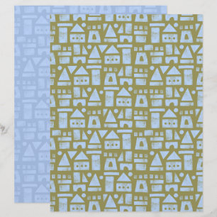 Sandcastle Grönt Scrapbookpapper