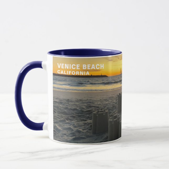 Sandcastle Sunset Dreams - Venice Beach, CA Mugg (Vänster)