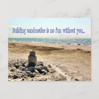 Sandcastle-vykort Vykort