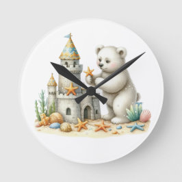 Sandcastles Rund Klocka