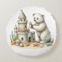 Sandcastles Rund Kudde