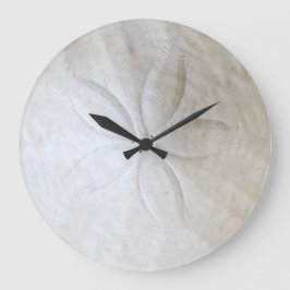 Sanddollar Delight Round Clock Stor Klocka