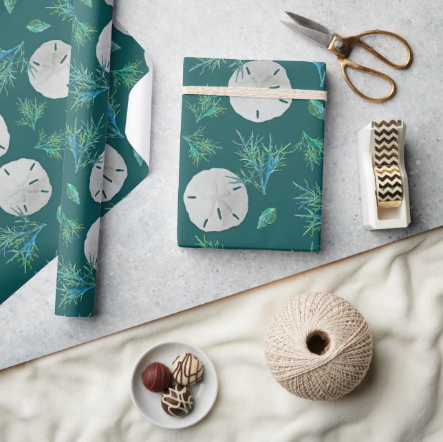 Sanddollar Havskorall Presentpapper (Hantverk)