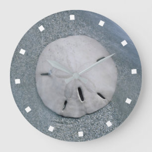Sanddollar på strand Sanibel Island, Florida Stor Klocka