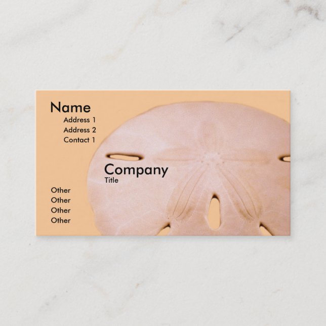 Sanddollar Visitkort (Framsida)