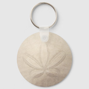 Sanddollaren knäppas Keychain Nyckelring