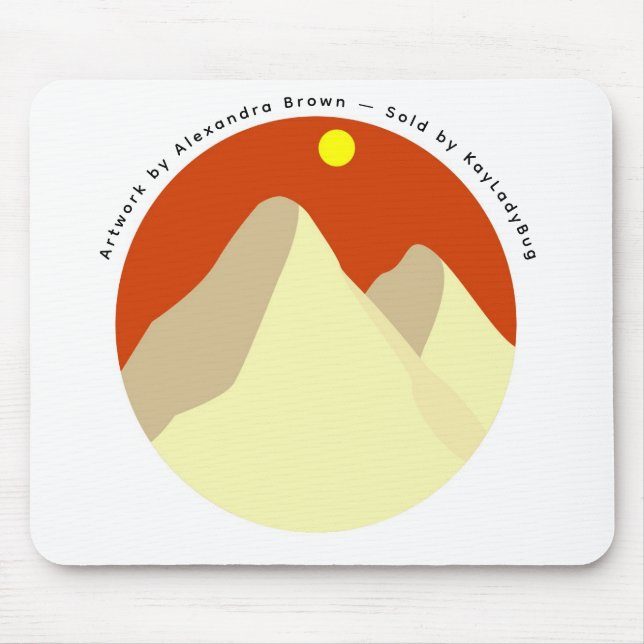 Sanddyner bland orange himmel musmatta (Framsidan)