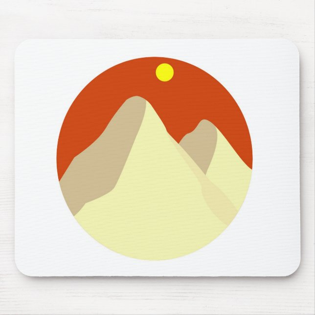 Sanddyner bland orange himmel musmatta (Framsidan)