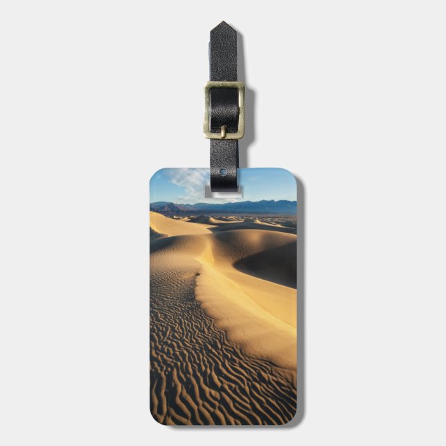 Sanddyner i Death Valley, CA Bagagebricka (Vertikal Framsida)