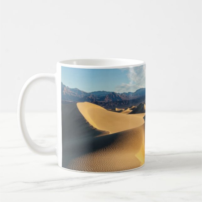 Sanddyner i Death Valley, CA Kaffemugg (Vänster)