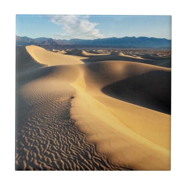 Sanddyner i Death Valley, CA Kakelplatta (Framsidan)