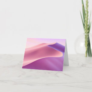Sanddyner i rosa och lavender anteckningskort