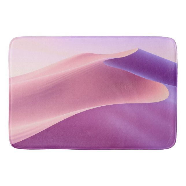 Sanddyner i rosa och lavender badrumsmatta (Framsidan)