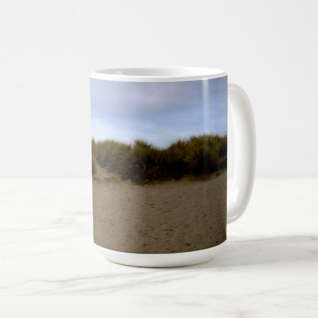 Sanddyner med sjögräs kaffemugg (Framsida höger)