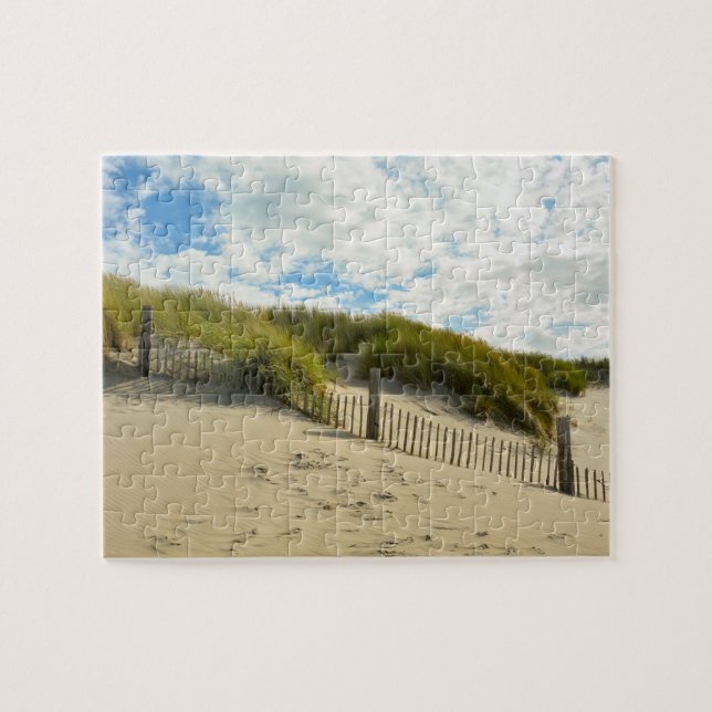 Sanddyner med trästängsel pussel (Horisontell)