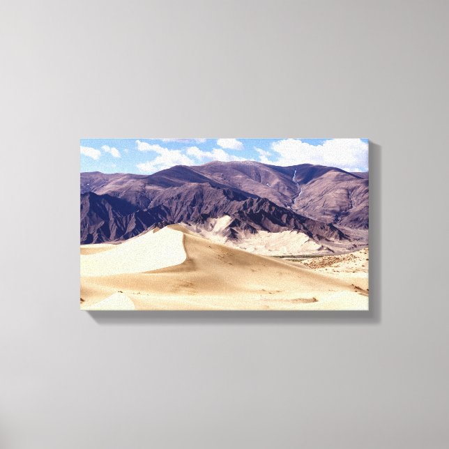 Sanddyner nära Samye-klostret - Tibet Canvastryck (Framsida)