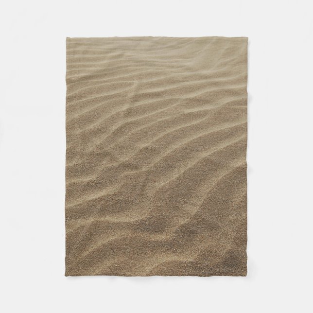 Sanddyner på morgonen fleecefilt (Framsidan)