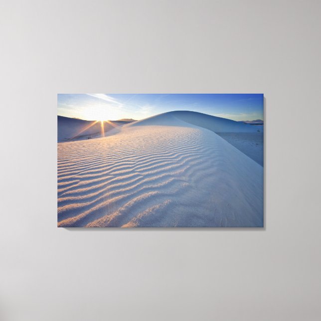 Sanddyner vid White Sands National Monument om 5 Canvastryck (Framsida)
