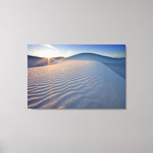 Sanddyner vid White Sands National Monument om 5 Canvastryck