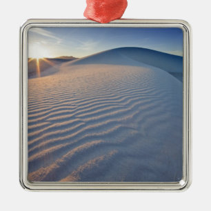 Sanddyner vid White Sands National Monument om 5 Julgransprydnad Metall