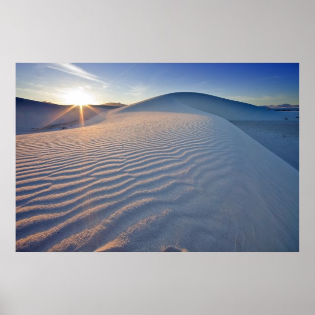 Sanddyner vid White Sands National Monument om 5 Poster (Framsidan)