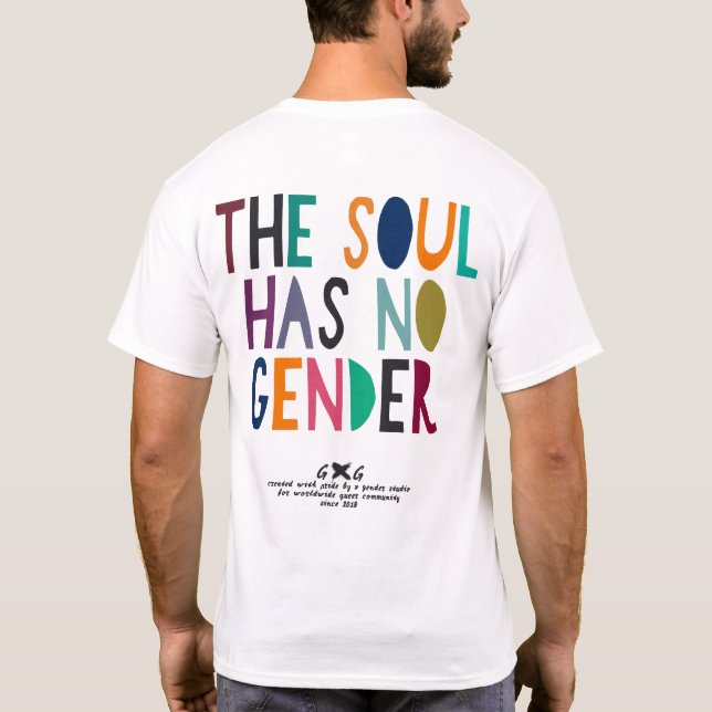 Sanden har ingen gender Papper Light, icke-binär T Shirt (Baksida)
