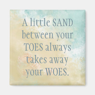 Sanden mellan Toes tar away Magnet