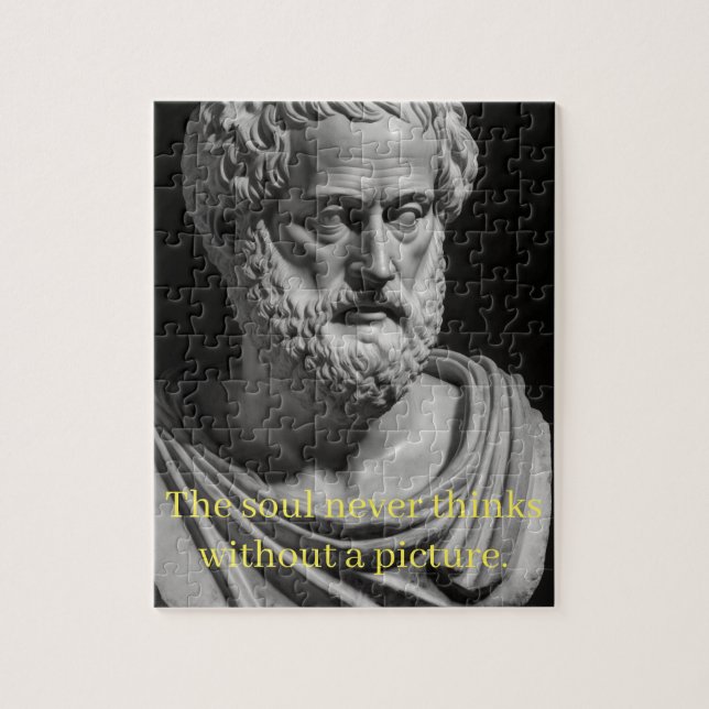 Sanden tänker aldrig utan bild pussel (Vertikal)