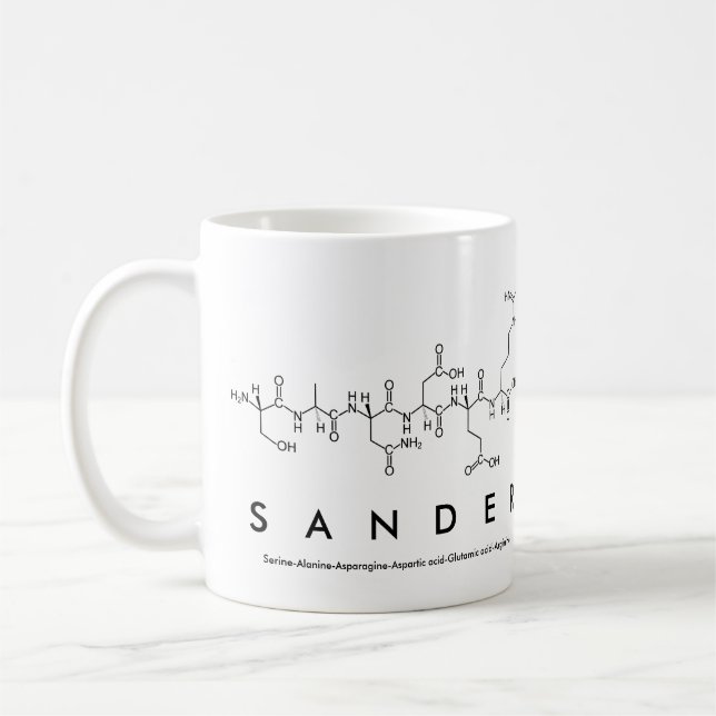 Sander peptide namn mugg (Vänster)