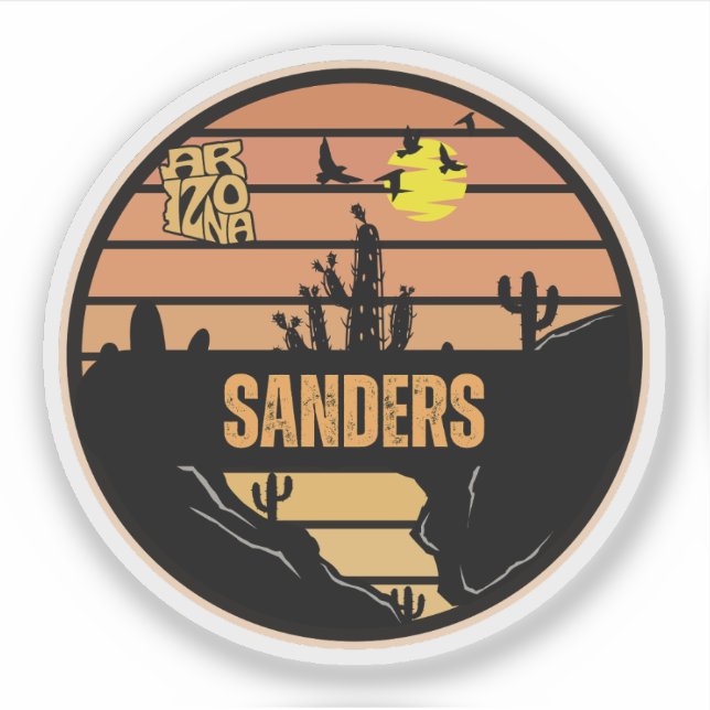 Sanders, Arizona Klistermärken (Framsida)