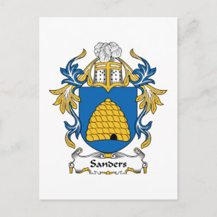 Sanders Family Crest Vykort