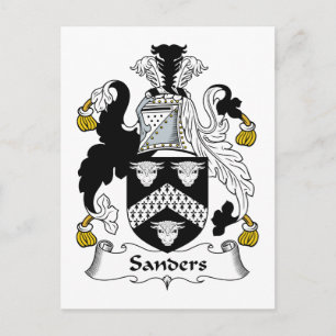 Sanders Family Crest Vykort