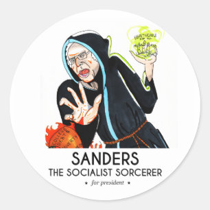 Sanders från den socialistiska Sorcerer Runt Klistermärke