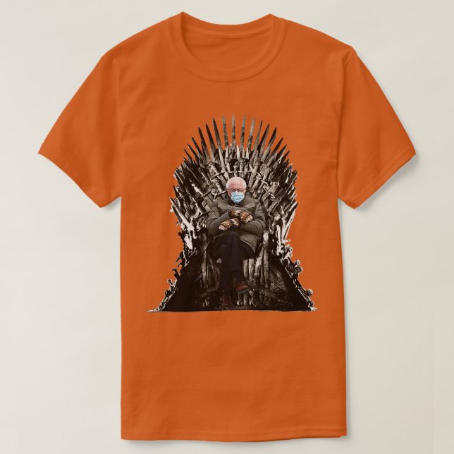 Sanders Inauguration Mittens Meme T Shirt (Design framsida)