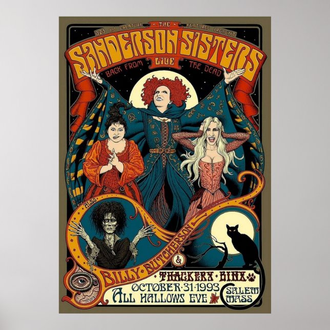 Sanderson Sisters Vintage Poster (Framsidan)