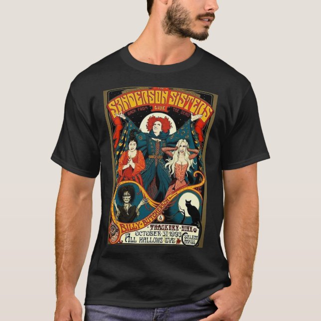 Sanderson Sisters Vintage Tour Poster T-Shirt Esse (Framsida)