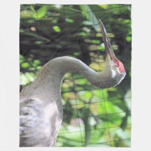 Sandhill crane fleecefilt