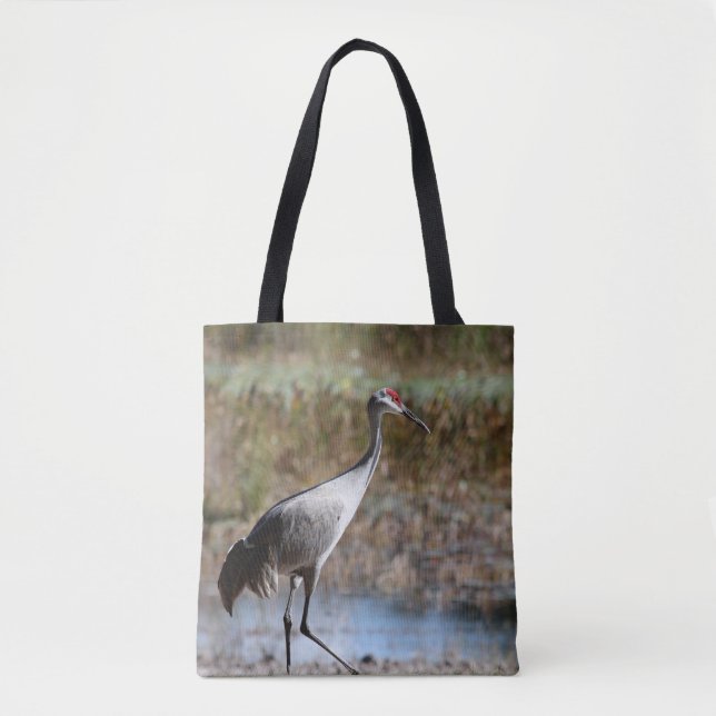 Sandhill Crane Tygkasse (Framsida)