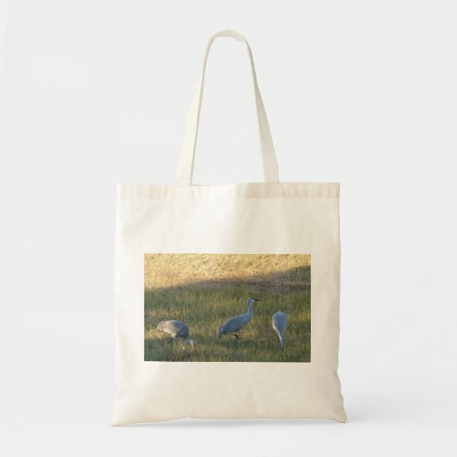 Sandhill Cranes Bag Tygkasse (Framsidan)