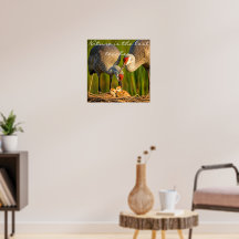 Sandhill Cranes Caring for their Young’ Wall Déco