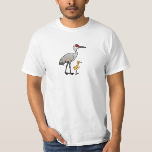 Sandhill kran med chicken tee