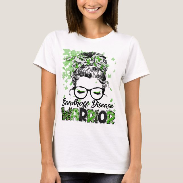 Sandhoff Disease Krigarkvinnor Flickas överlevande T Shirt (Framsida)