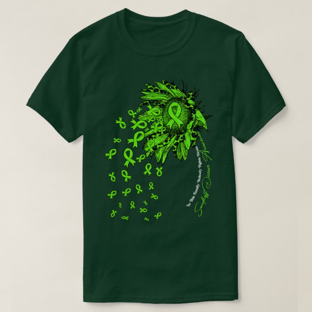 Sandhoff Sjukdomskänsla Känslan solros ingen slåss T Shirt (Design framsida)