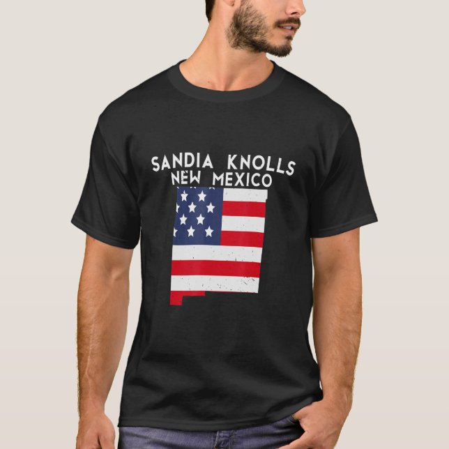 SANDIA KNOLLS USA State America Travel New Mexican T Shirt (Framsida)